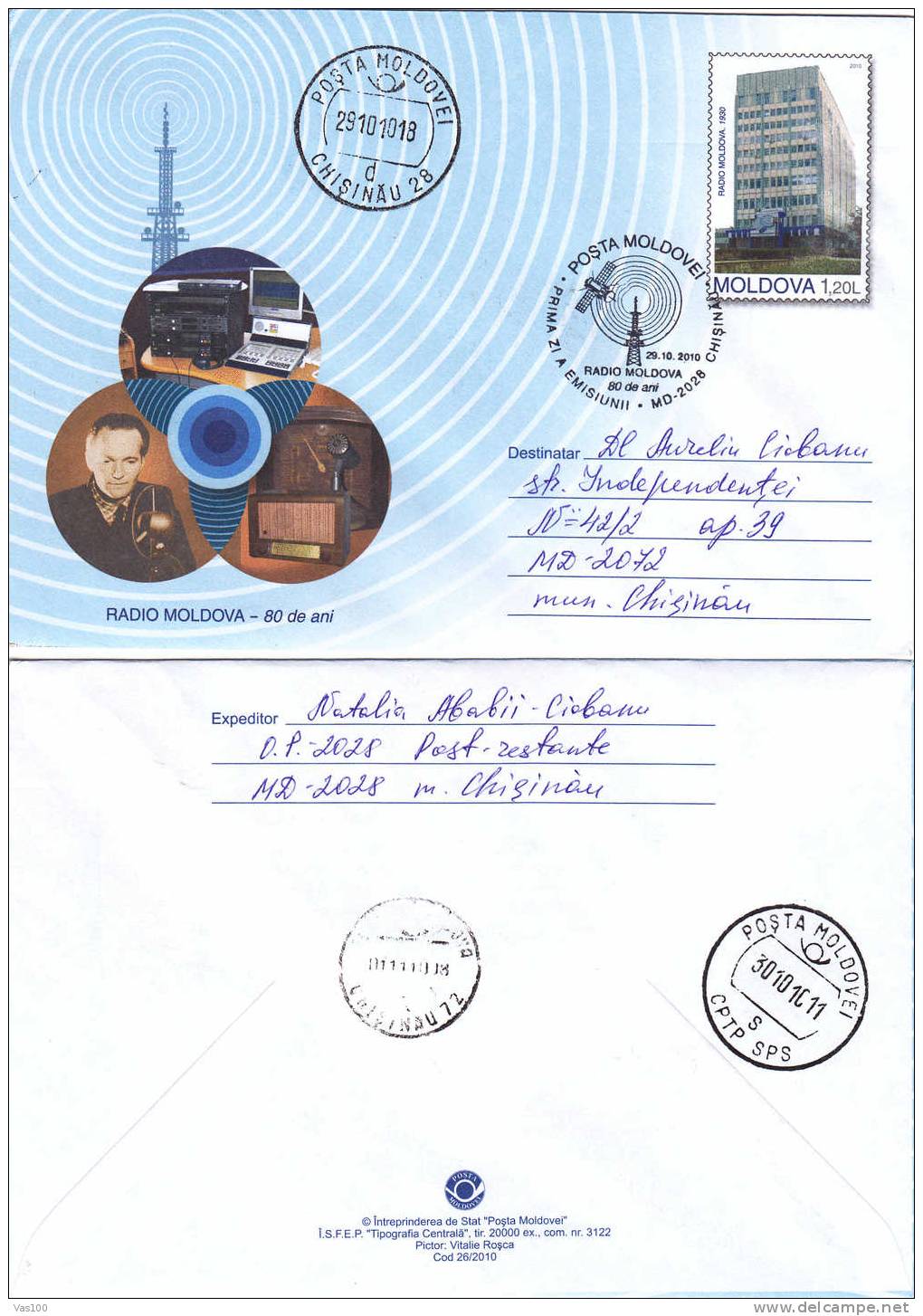 Informatique IT Telecommunication Computers Cover Radio,antene,2010, FDC , STE Moldova. - Computers