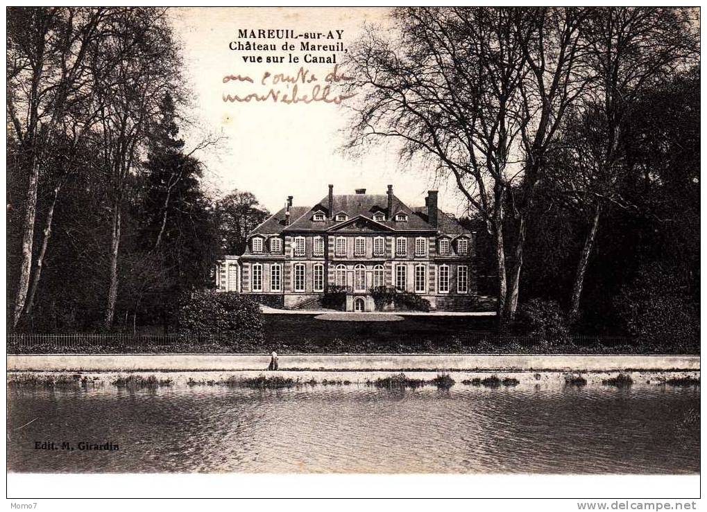 Cpa Mareuil Sur Ay. Le Chateau En 1917 - Mareuil-sur-Ay