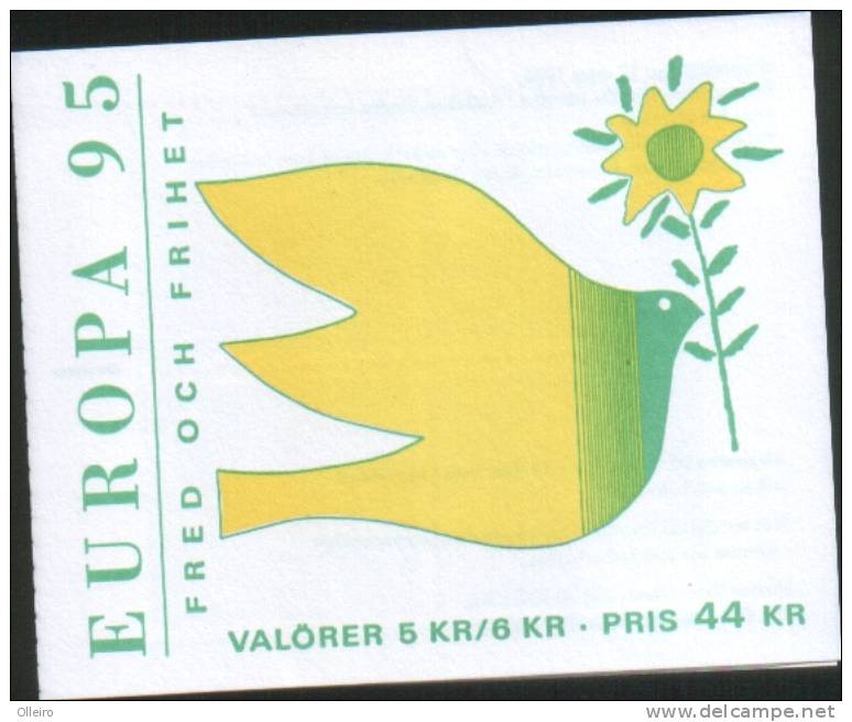 Svezia Sweden Suede 1995 Carnet Europa Cept - 1995