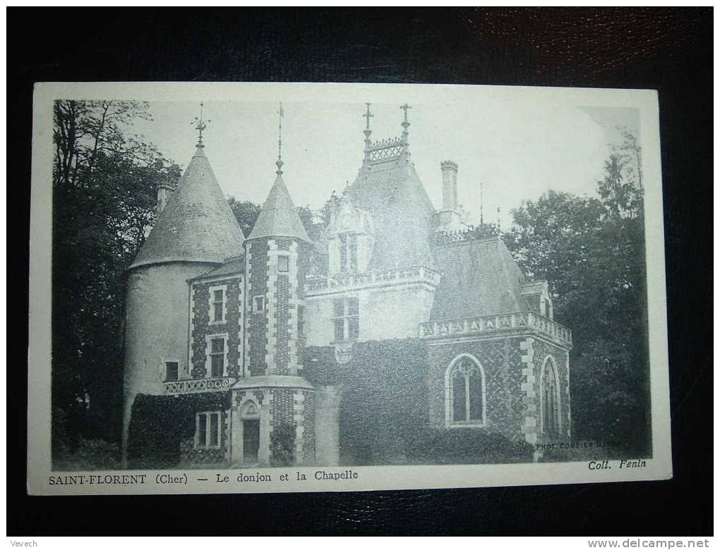 SAINT FLORENT LE DONJON ET LA CHAPELLE OBL. ST FLORENT SUR CHER 29-09-1936 (18 CHER) - Saint-Florent-sur-Cher