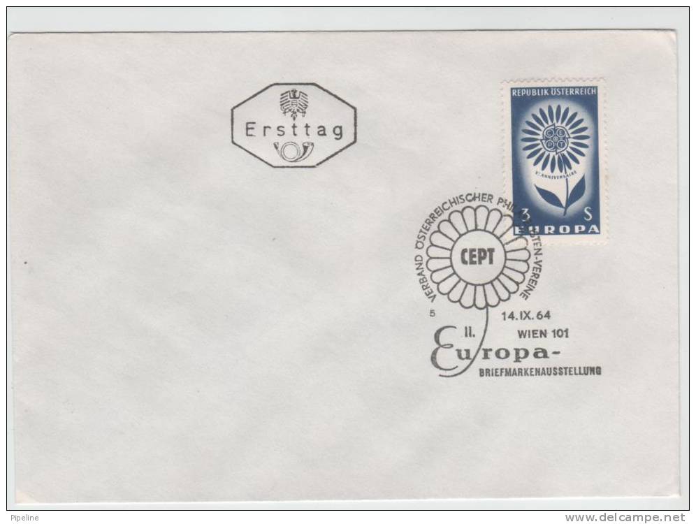 Austria FDC EUROPA CEPT  Wien 14-9-1964 - 1964