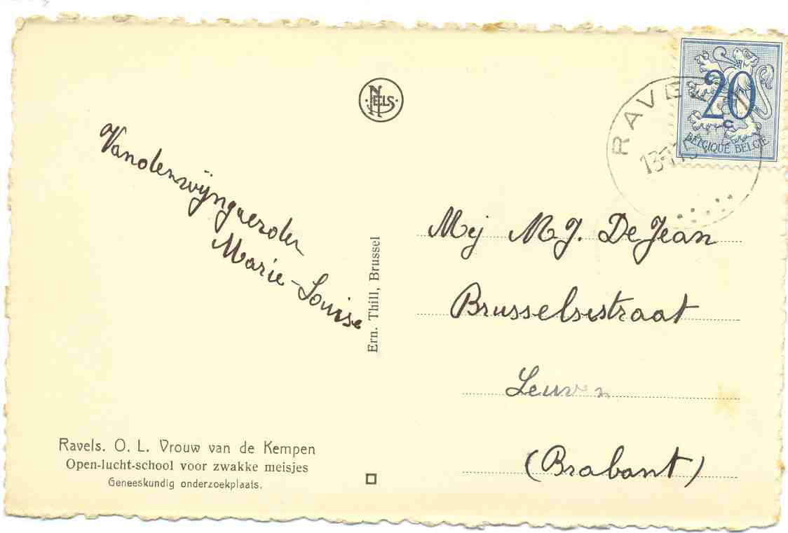 Ravels ,olv Van De Kempen , Ocb Nr 841 ,stempel Ravels , Zie Scans NELS - Ravels