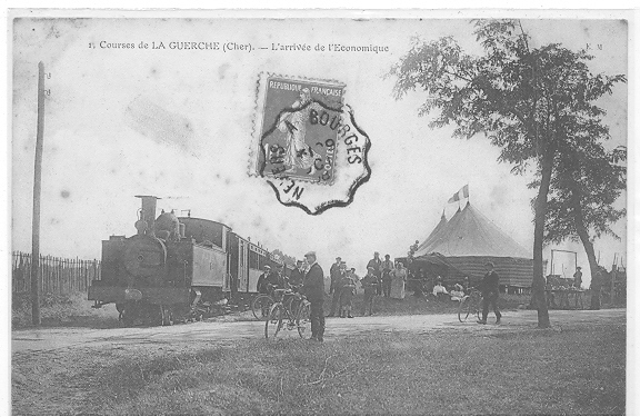 18 // Courses De LA GUERCHE, L´entrée De L´économique - Gare, Train, N° 1  ** - La Guerche Sur L'Aubois