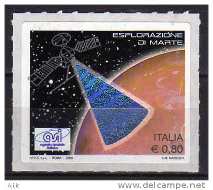 Participation Italienne A L´Exploration De Mars.  1 T-p ** 2005 D´Italie.  Yv.# 2802 - Europe