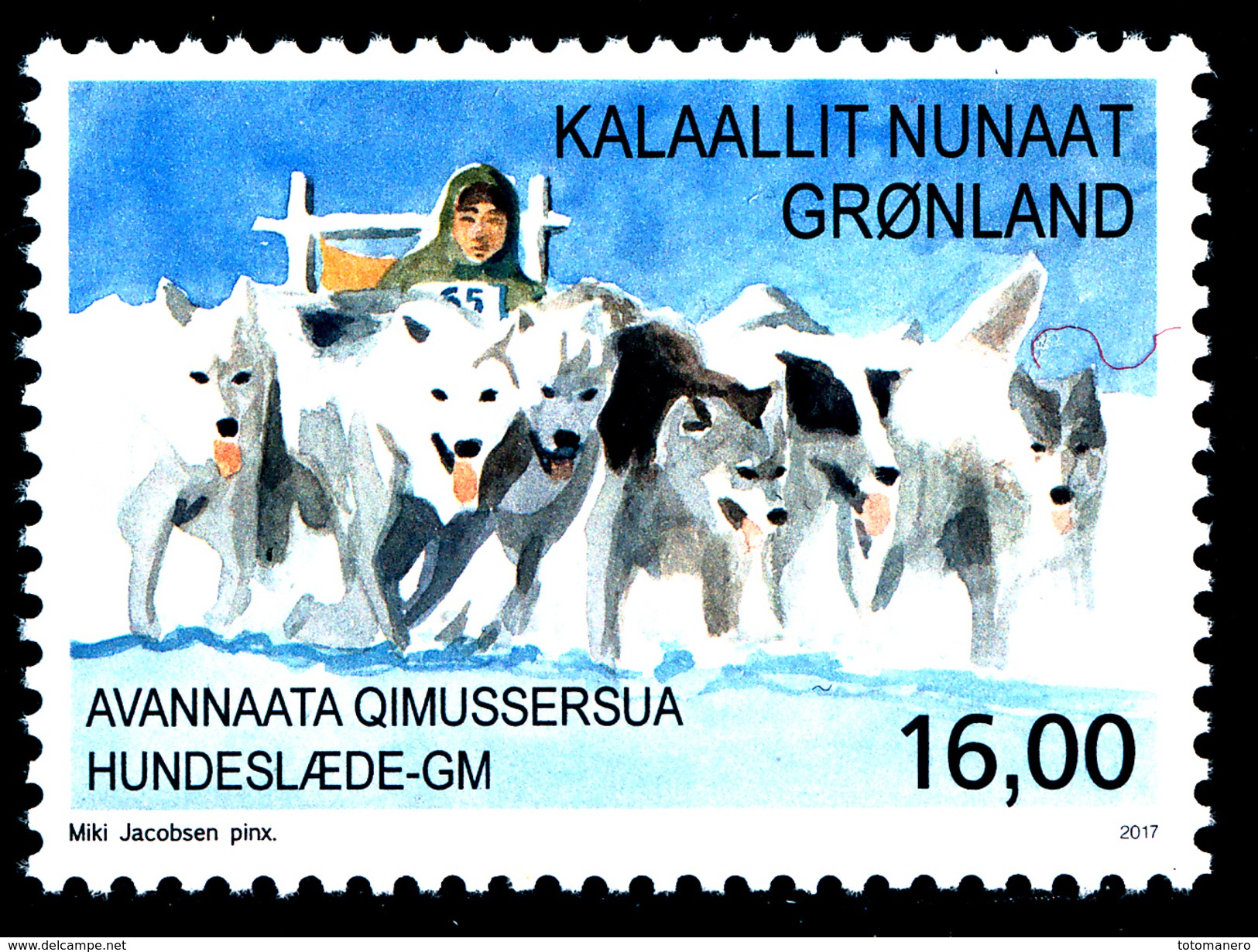 GREENLAND/Dänemark Grönland 2017, Sport In Greenland Sledge Dogs** - Nuovi