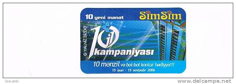 AZERBAIJAN  - AZERCELL   RECHARGE GSM  - SIMSIM: 1G1 KAMPANIYASI - USATA° (USED) - RIF.305 - Azerbaiyan