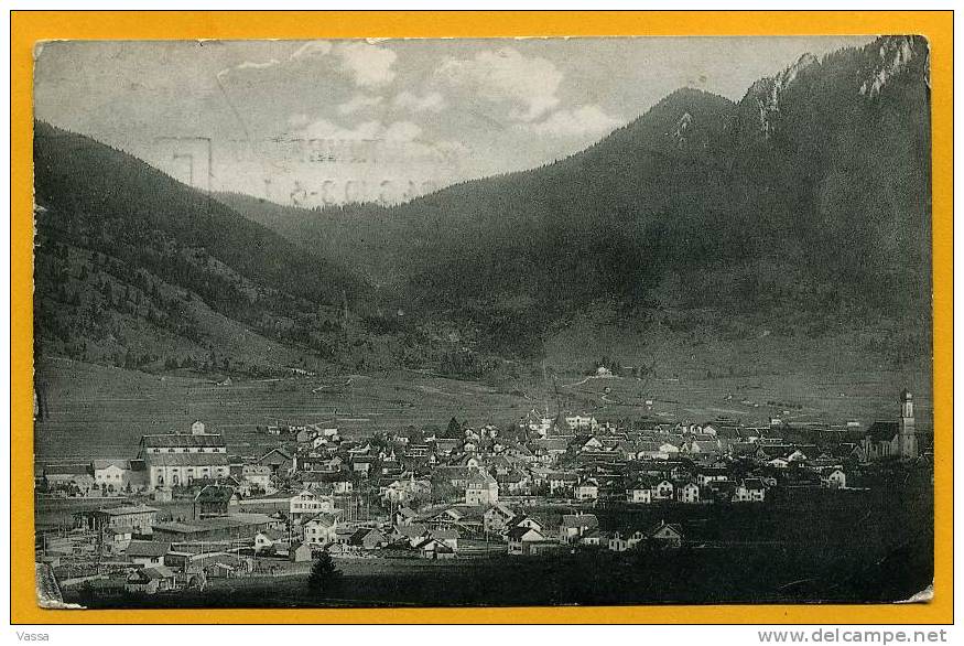 OBERAMMERGAU . Affr. 1910 . Flamme PASSION SPIELE. ALLEMAGNE - Oberammergau