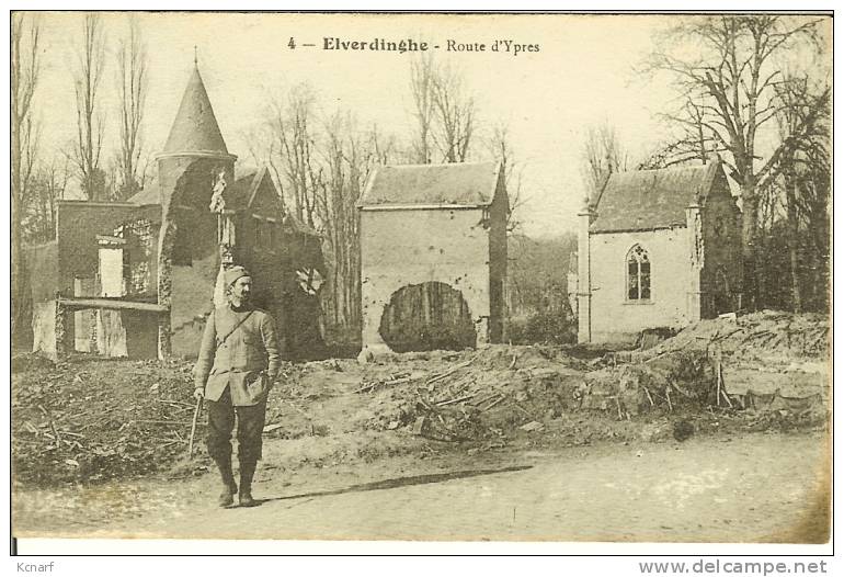 CP De ELVERDINGHE ( Elverdinge ) " Route D'Ypres " . - Ieper