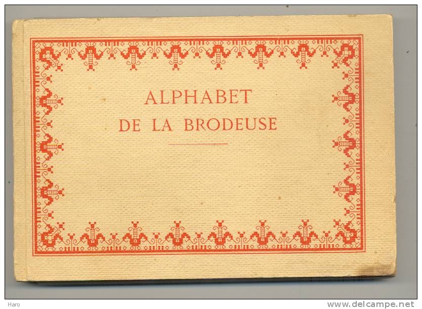 Livre - Alphabet De La Brodeuse - Carnet Avec 95 Planches + 10 Calques +50  Photos De Travaux  (b47) - Mode