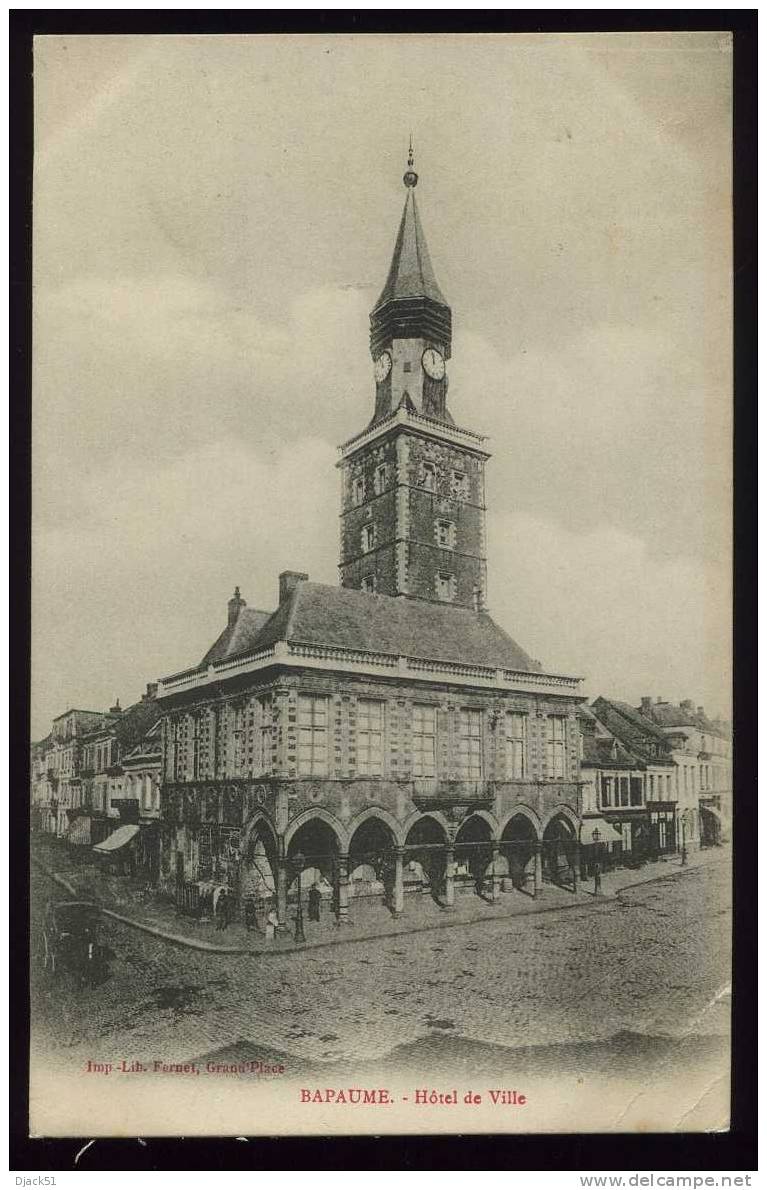 BAPAUME - Hôtel De Ville  - 1906 (Animation) - Bapaume