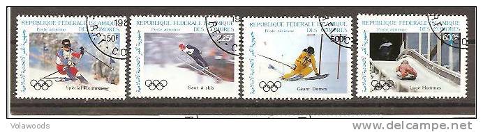 Comore - Serie Completa Usata: Giochi Olimpici Di Calgary 1988 - Invierno 1988: Calgary