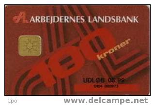 # DANMARK DANMONT-17 Arbejdernes Landsbank  - Red 100 Mac   Tres Bon Etat - Denmark