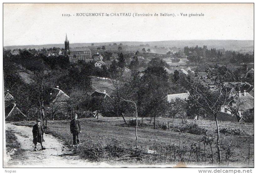 ROUGEMONT LE CHATEAU - BEAU PLAN D'UNE VUE  GENERALE ANIMEE - - Rougemont-le-Château