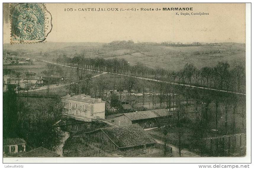 CASTEJALOUX - Route De Marmande - Casteljaloux