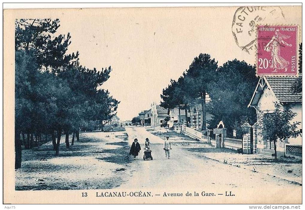 LACANAU     Avenue De La Gare - Autres & Non Classés