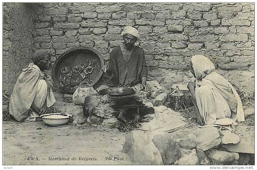 CPA   ALGERIE Marchand De Beignets  Photo N D   N° 249 - Métiers