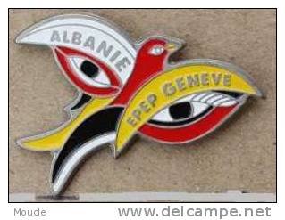 ALBANIE EPEP GENEVE - SUISSE - OISEAU - Asociaciones