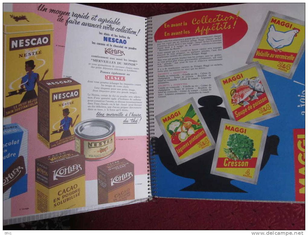 5 ALBUMS D´ IMAGES NESTLE ET KOHLER ANNEES 1953 A 1960