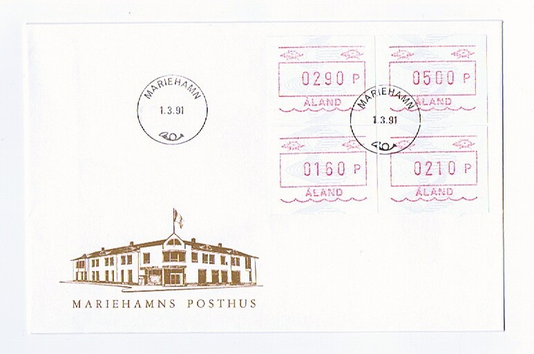 1991 FRAMA 1991  Série De 4 Valeurs Fixes: 160, 210, 290 Et500P FDc Papier Normal - Aland