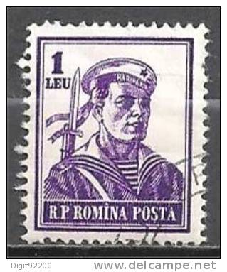 1 W Valeur Oblitérée, Used - ROUMANIE - YT 1390 * 1955/1956 - N° 1084-18 - Used Stamps