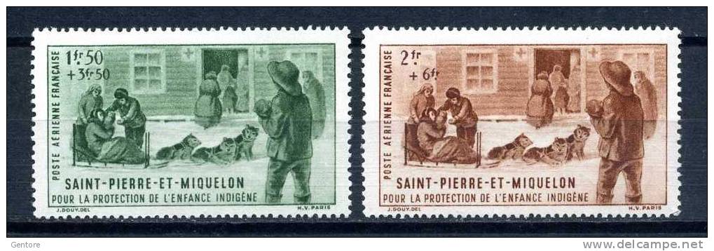 1942  SAINT-PIERRE & MIQUELON  Childhood  Yvert Cat. Air  1/2  Perfect Mint Never Hinged - Other & Unclassified