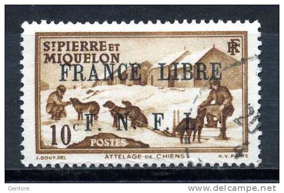 1941-42  SAINT-PIERRE & MIQUELON  France Libre Yvert Cat. 250  Fine Used Nice Cancellation - Other & Unclassified