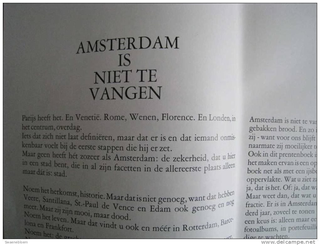 NL.- Boek - Prentenboek Van Amsterdam. Door Eduard Messer En A.M. Van De Waal Grachtenhuizen, Pleinen, Molens. 6 Scans - Oud
