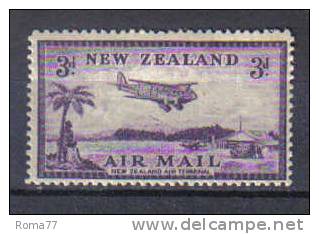 ZEL353 - NUOVA ZELANDA  1935,  Posta Aerea  Yvert N. 7  * - Posta Aerea