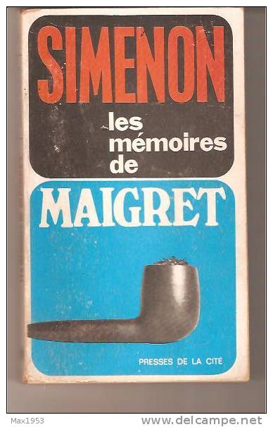 SIMENON - Les Mémoires De MAIGRET  - N° 4  -- Presses De La Cité, 1968 - Simenon