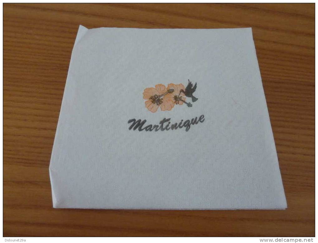 Serviette Papier "martinique" (pliée En Quatre) 15x14,5cm Pliée - Serviettes Publicitaires