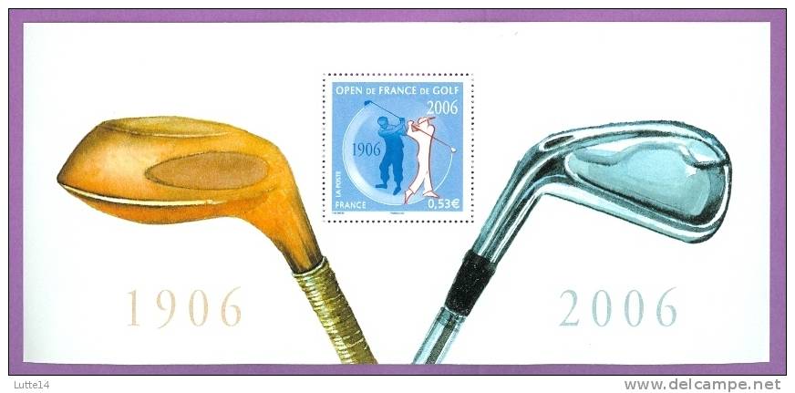 Souvenir Philatélique Centenaire De L´open De France De Golf / Tp 3935 - Foglietti Commemorativi