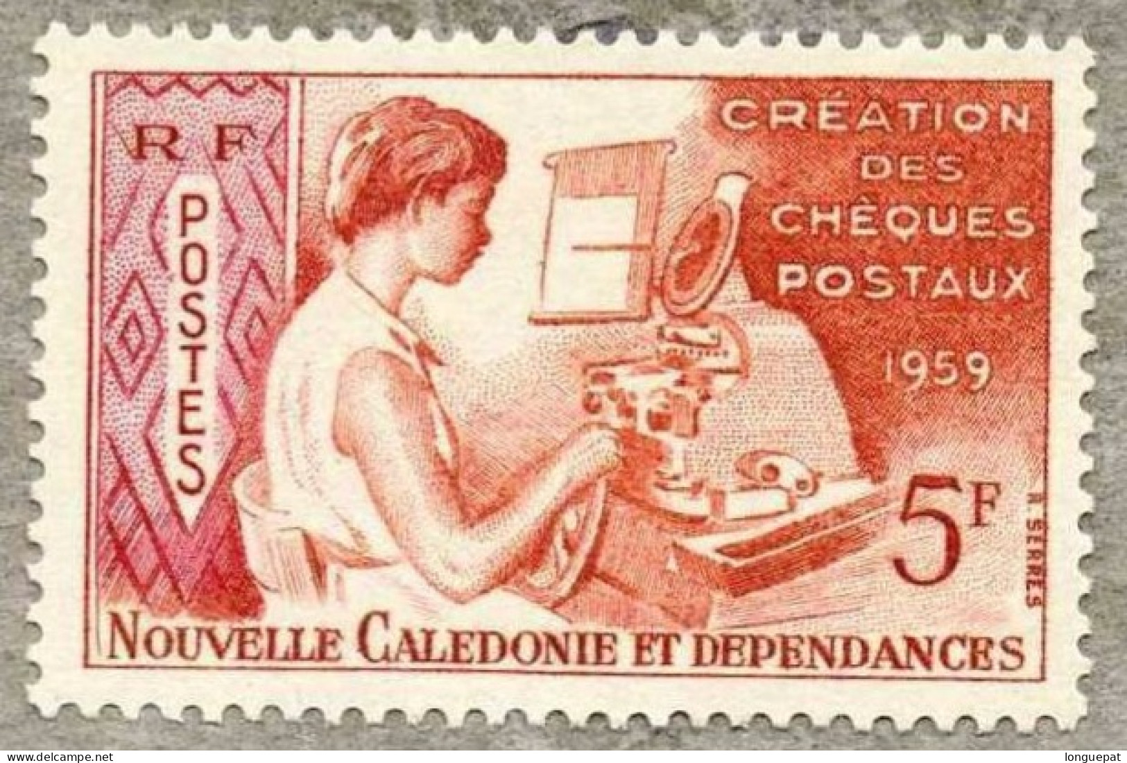NOUVELLE CALEDONIE : 100 Ans De Le Poste Et Du Timbre Néo-Calédonien : Chèques Postaux - Unused Stamps