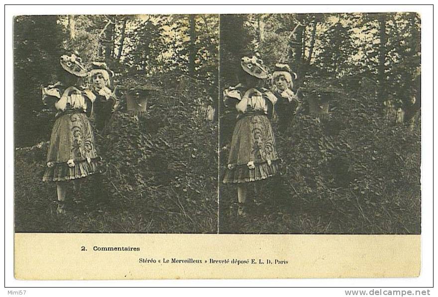 C.P.A. Stéréoscopique Le Merveilleux - Commentaires - Stereoscope Cards
