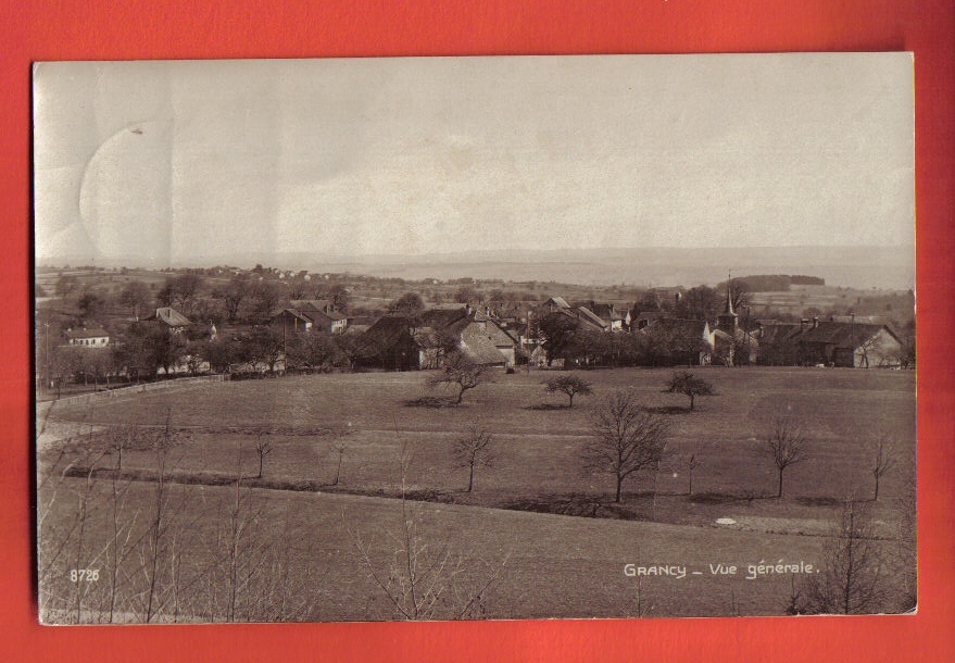 V1007 Grancy, Vue Générale. Cachet Militaire En 1924 Pour St Imier.Perrochet-Matile 8725 Sepia - Grancy