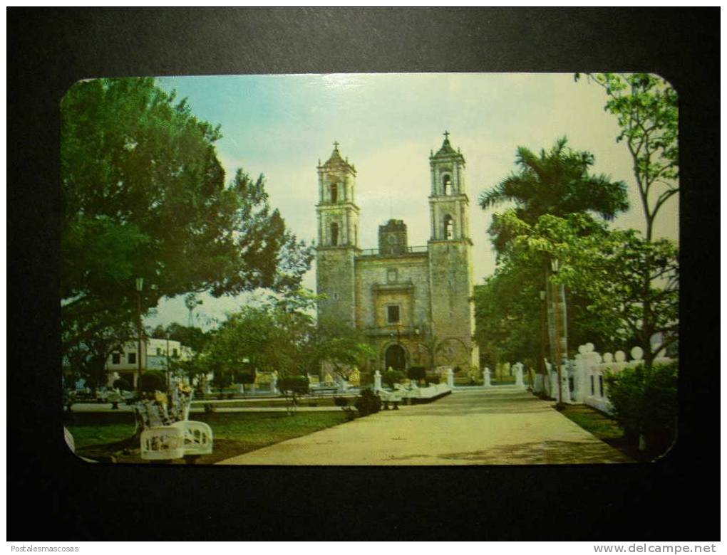 5950 MEXICO MEJICO YUCATAN VALLADOLID COSTADO DEL PARQUE Y CATEDRAL POSTCARD AÑOS 60/70 - TENGO MAS POSTALES - México