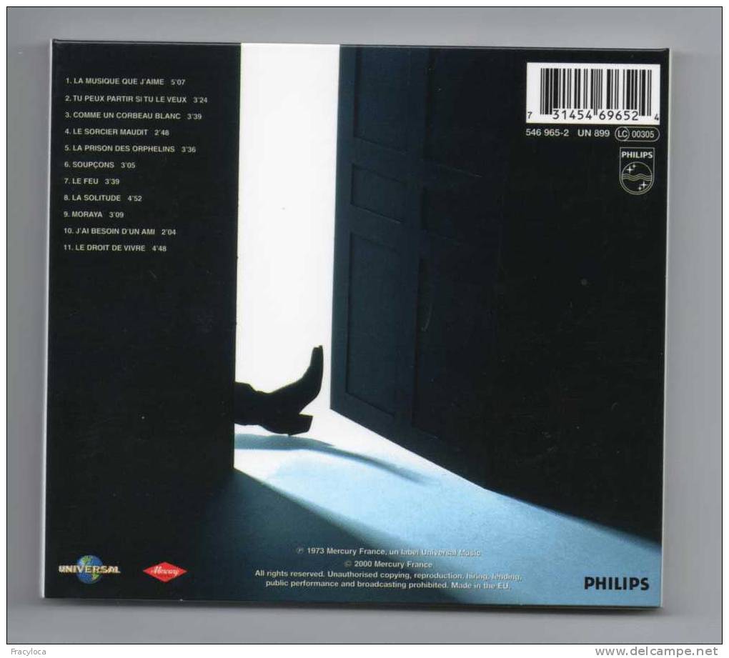 JOHNNY HALLYDAY    CD DIGIPACK  INSOLITUDES PHILIPS  546 965 2 - Rock