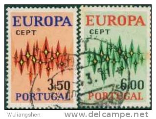 AX0173 Portugal 1972 Europa Stars 2v CTO - 1972