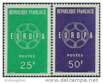 AX0243 France 1959 Europa Iron 2v MNH - 1959