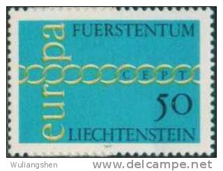 AX0247 Liechtenstein 1971 Europa Chain 1v MNH - 1971