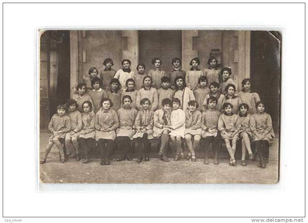 XX *** A LOCALISER *** Carte Photo, Groupe, Ecole Jeunes Filles, Classe, 6ème B, Eliane Vidal, 191? - A Identifier