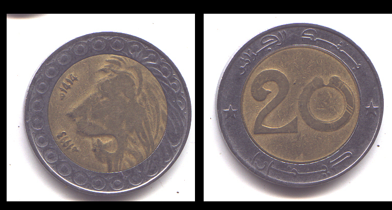 20 DINARS 1993 - Algeria