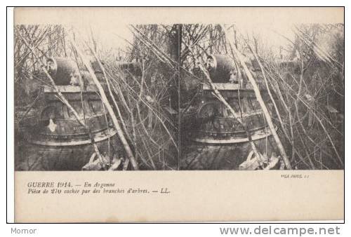 CARTE POSTALE GUERRE 1914 VUE STEREO En Argonne - Stereoscope Cards