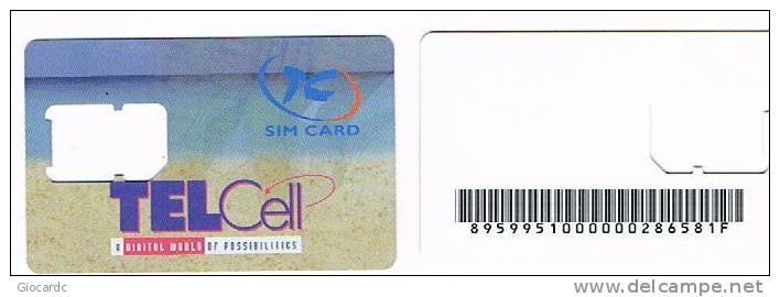 ST MAARTEN (ST. MARTIN)   -  SIM CARD  TELCELL -  USATA° (USED)  -  RIF. 957 - Paesaggi