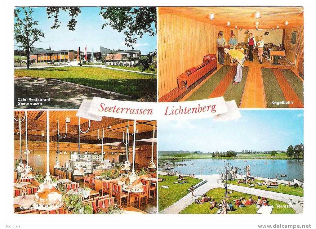 Deutschland - Lichtenberg - Oberfranken -  Cafe Restaurant " Seeterassen " - Kegelbahn - Hof