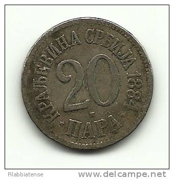 1884 - Serbia 20 Para        ---- - Serbia