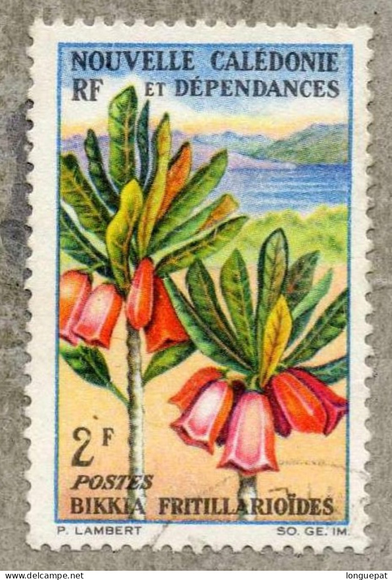 NOUVELLE-CALEDONIE : Bikkia Fritiilarioïdes (Rubiaceae)  -Plante à Fleur - Used Stamps