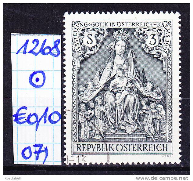 19.5.1967 - SM "Gotik in Österreich, Krems 1967" -  o gestempelt   - siehe Scan  (1268o 01-21)