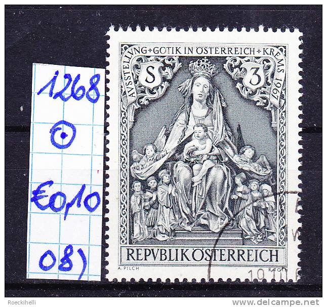 19.5.1967 - SM "Gotik in Österreich, Krems 1967" -  o gestempelt   - siehe Scan  (1268o 01-21)