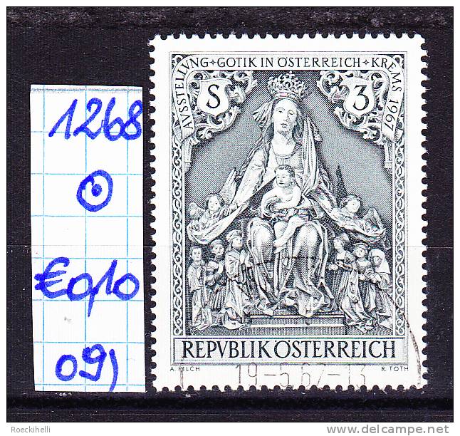 19.5.1967 - SM "Gotik in Österreich, Krems 1967" -  o gestempelt   - siehe Scan  (1268o 01-21)