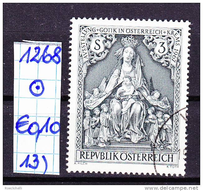 19.5.1967 - SM "Gotik in Österreich, Krems 1967" -  o gestempelt   - siehe Scan  (1268o 01-21)